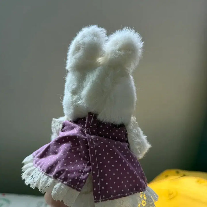 [BUNJANG] Vintage Rabbit Plush Purple Dress / 빈티지 토끼 인형 보라색 원피스