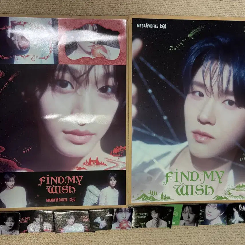 [BUNJANG] Mega Coffee Riku Jaehee Bundle Poster Set / 메가커피 포스터 리쿠 재희 일괄