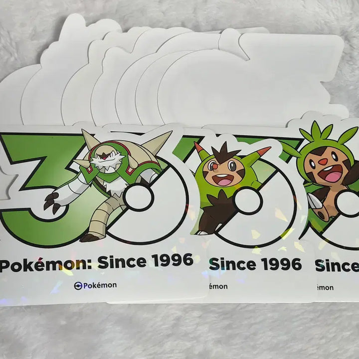[BUNJANG] Pokemon 30th Anniversary Logo Stickers - Dedenne, Dachsbun, Meowscarada, Random 7 pcs / 포켓몬 30주년 로고 스티커 도치마론+도치보구+브리가론+랜덤7장