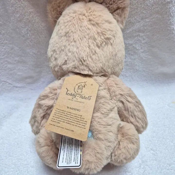 [BUNJANG] Teddy Tails Rena Bunny Toffeenut Latte Plush (M Size, 30cm) / (새상품)테디테일즈 레나버니 토피넛라떼 m사이즈 30cm