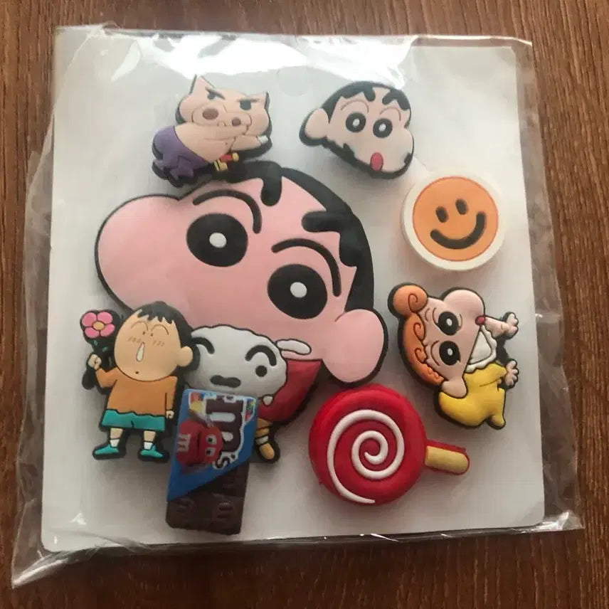 [BUNJANG] Shin-chan Character Jibbitz Set (Unsealed) / (미개봉) 짱구 캐릭터 지비츠