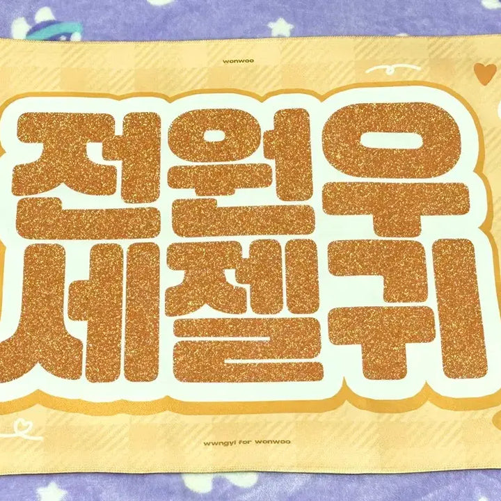 [BUNJANG] SEVENTEEN Wonwoo Slogan / 세븐틴 전원우 슬로건