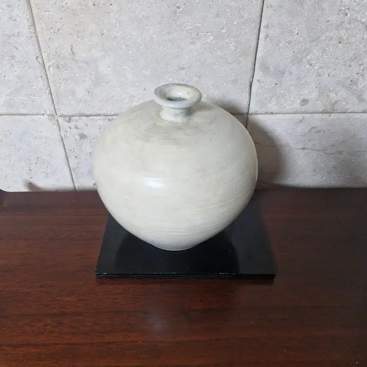 [BUNJANG] Celadon Porcelain Bamboo Vase / 도자기 앵병 대나무 무늬