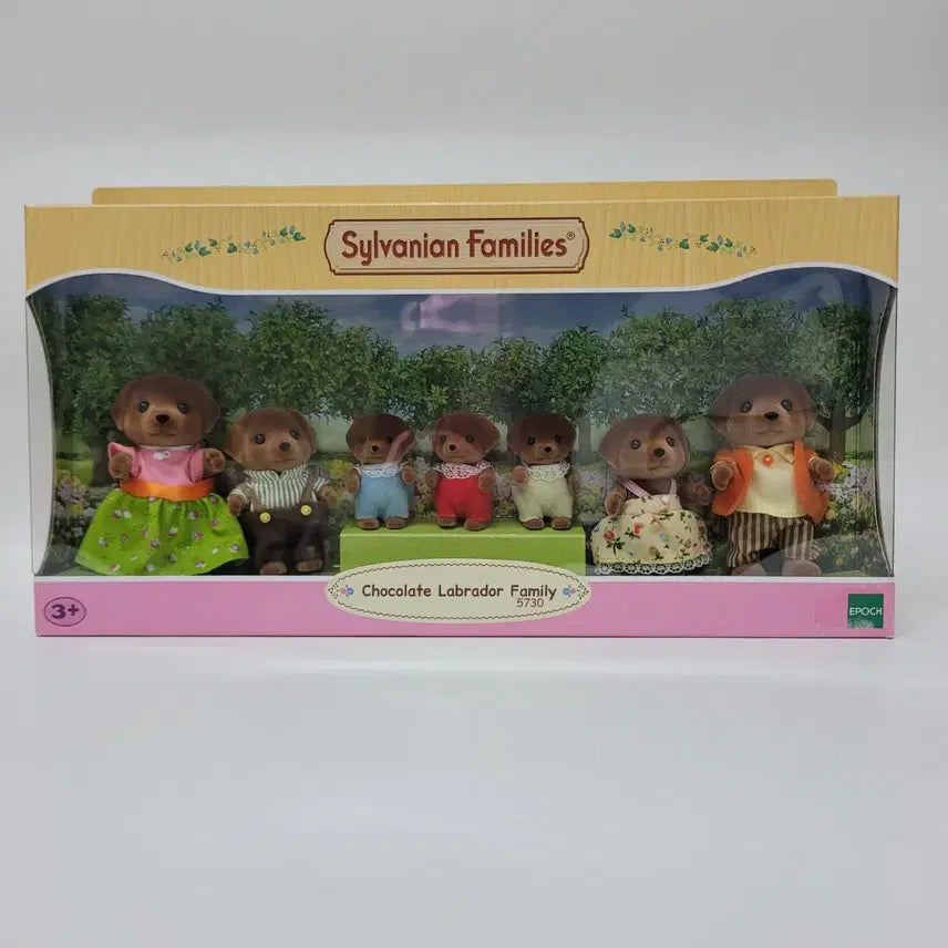 [BUNJANG] Sylvanian Families Chocolate Labrador Retriever Family Set (Discontinued) / 단종)실바니안 초콜릿 래브라도 리트리버 대가족  올드 미개봉