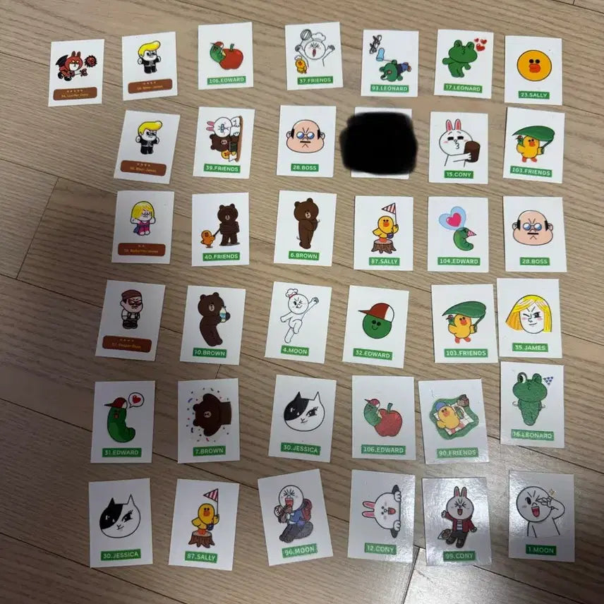 [BUNJANG] Line Friends Sticker Collection / 라인프렌즈 띠부씰 스티커