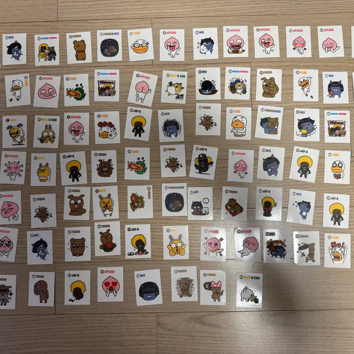 [BUNJANG] Kakao Friends Tteobuseal Sticker Bundle Set / 카카오프렌즈 띠부씰 스티커
