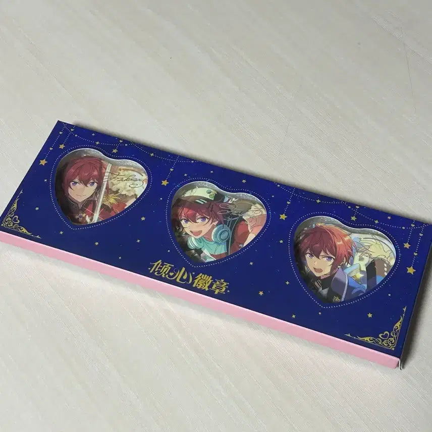 [BUNJANG] Ensemble Stars! Suou Tsukasa Heart Can Badge Set (3 Types) / 앙스타 스오우 츠카사 중스타 하트 캔뱃지 양도