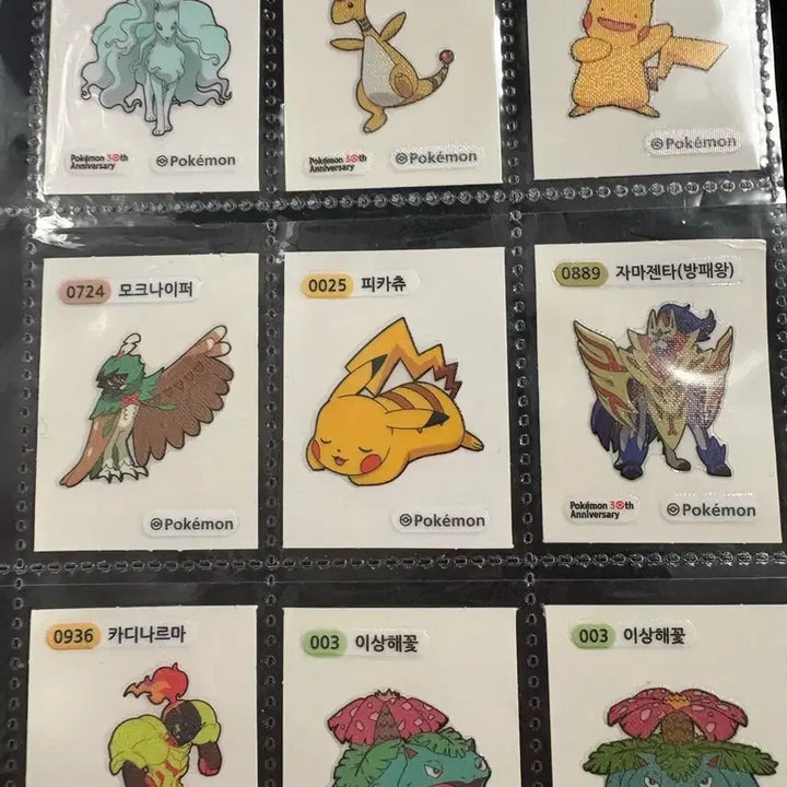 [BUNJANG] Pokemon Stickers Bundle Set / 포켓몬띠부씰30개+5개