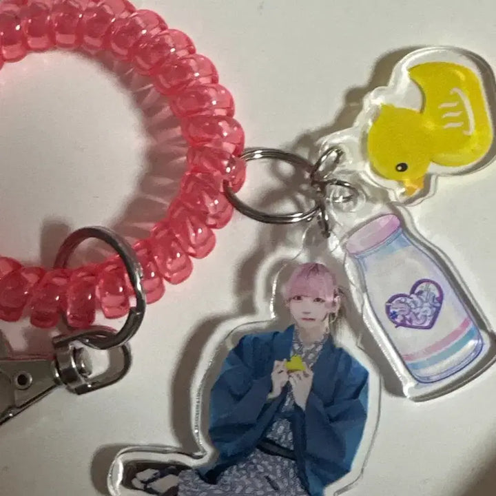 [BUNJANG] Love is Sick Hayate Rakuspa Acrylic Keychain / 라부싯쿠 하야테 라쿠스파 극락탕 아크키