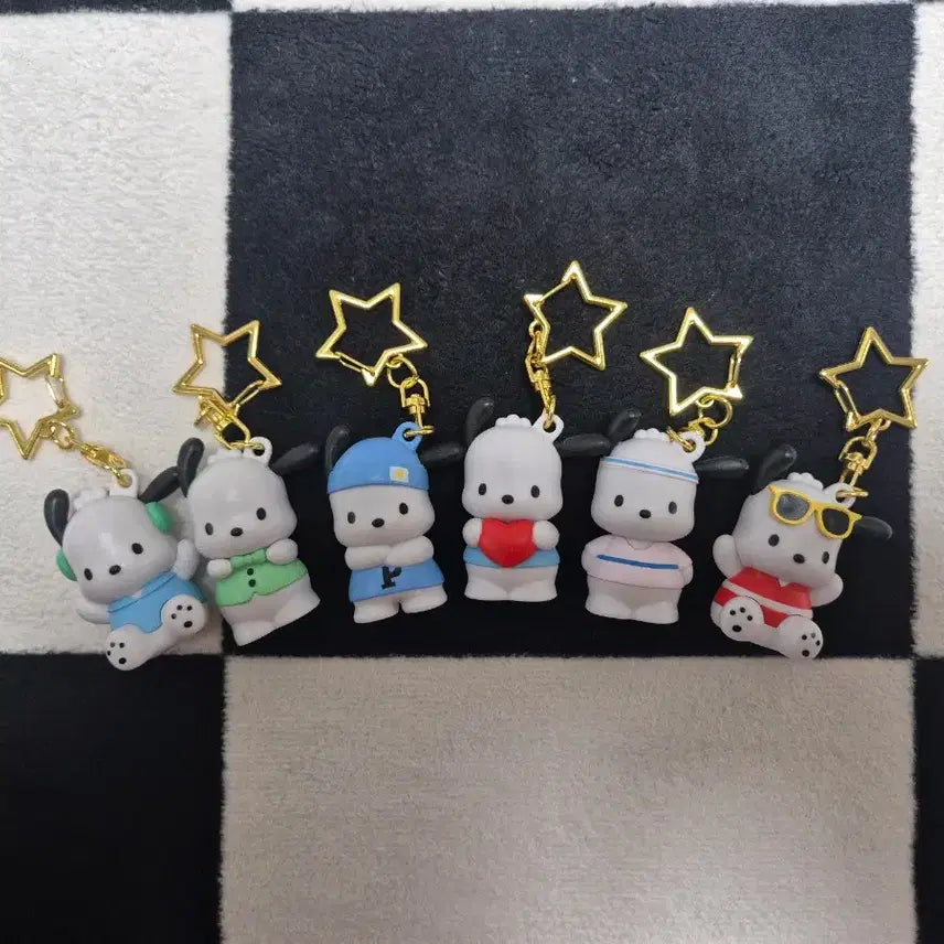 [BUNJANG] Sanrio Pochacco Figure Keychain Bundle Set / 산리오 포차코 피규어 키링 일괄판매