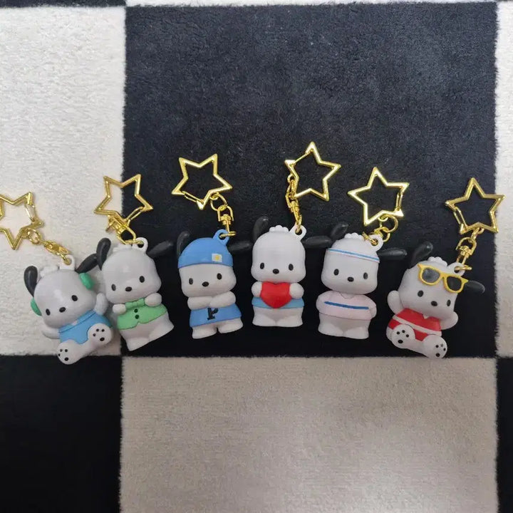 [BUNJANG] Sanrio Pochacco Figure Keychain Bundle Set / 산리오 포차코 피규어 키링 일괄판매
