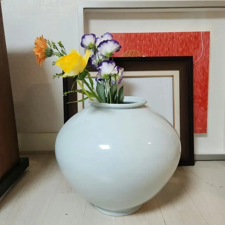 [BUNJANG] Master Cho Han-kyung Celadon Porcelain Moon Jar (1st Generation) / 1세대 조평 조한경 명장 백자 달항아리 도자기