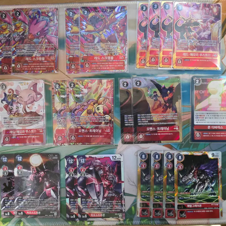 [BUNJANG] Digimon Card Game Booster - Red Series / 디지몬카드 팔아요[빨강]