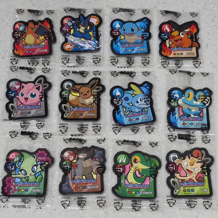 [BUNJANG] Pokemon Cookie Magnet Set / 포켓몬  쿠키 마그넷  이브이 잠만보 등등