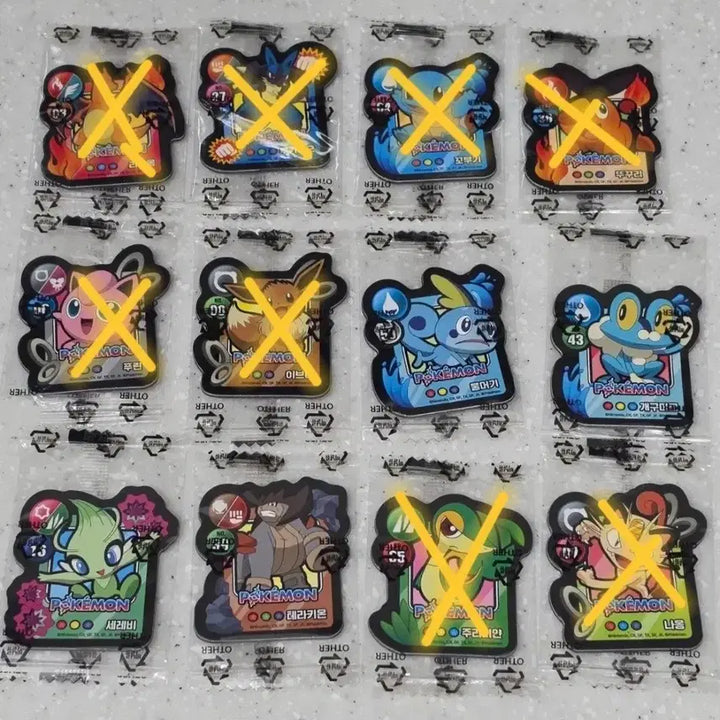 [BUNJANG] Pokemon Cookie Magnet Set / 포켓몬  쿠키 마그넷  피카츄  수댕이  등등