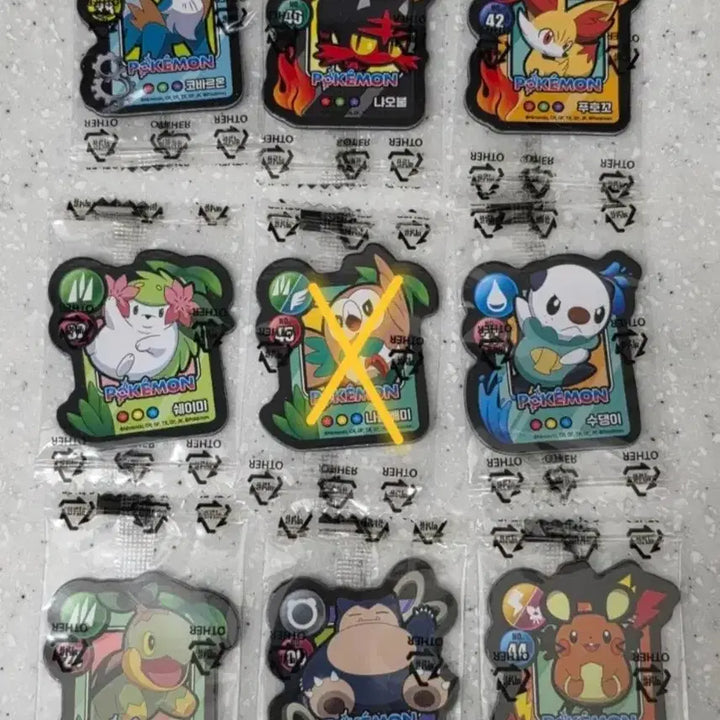 [BUNJANG] Pokemon Cookie Magnet Set / 포켓몬  쿠키 마그넷  피카츄  수댕이  등등