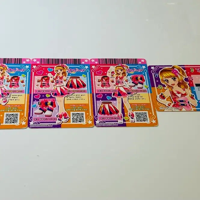 [BUNJANG] Aikatsu! Hoshimiya Ichigo School Uniform Card Set / 아이엠스타 하늘이 교복 스쿨룩 세트