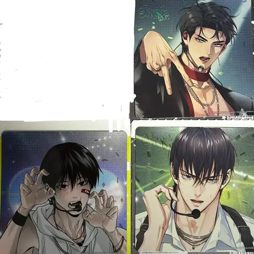 [BUNJANG] SPARKYLS Hanseoin Ryuiian Ebon Chashiu Backlight Haebinggokseon Black Horse Bundle Set Photocard / 스파클즈 직캠엽서 류이안 에본 차시우 해빙곡선 검은목마
