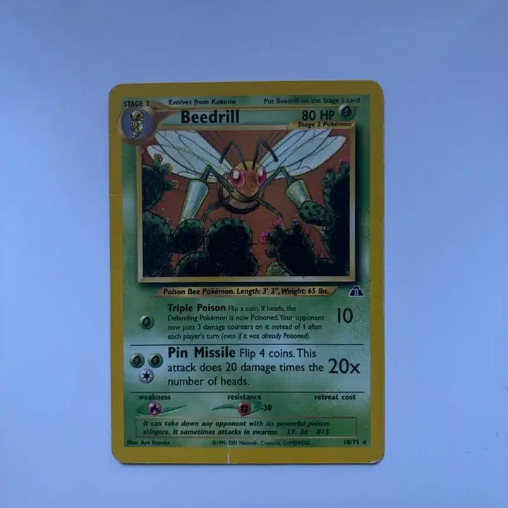 [BUNJANG] Pokemon Cards North American 1st Edition Expansion Pack - Beedrill / 포켓몬카드 북미판 제 1탄 확장팩 독침붕
