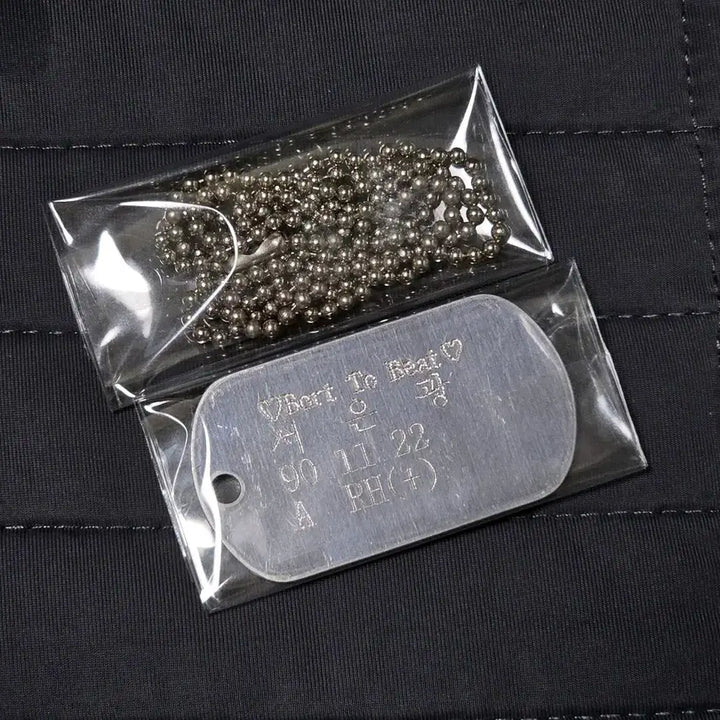 [BUNJANG] BTOB Seo Eunkwang Dog Tag Necklace / Keyring / 비투비 서은광 군번줄 목걸이 / 키링