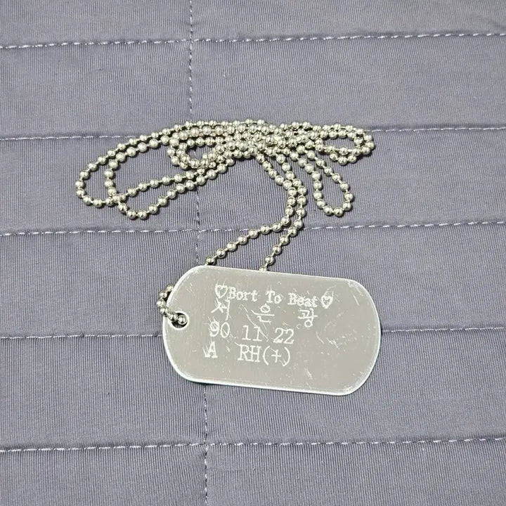[BUNJANG] BTOB Seo Eunkwang Dog Tag Necklace / Keyring / 비투비 서은광 군번줄 목걸이 / 키링