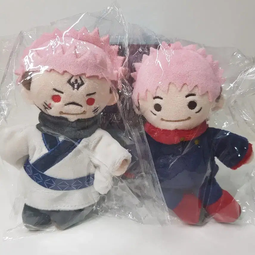 [BUNJANG] Jujutsu Kaisen Exhibition Secret Ryomen Sukuna &amp; Yuji Itadori Osuwari Plush / (미개봉)주술회전 전시회 시크릿 스쿠나 이타도리 유지 오스와리 누이
