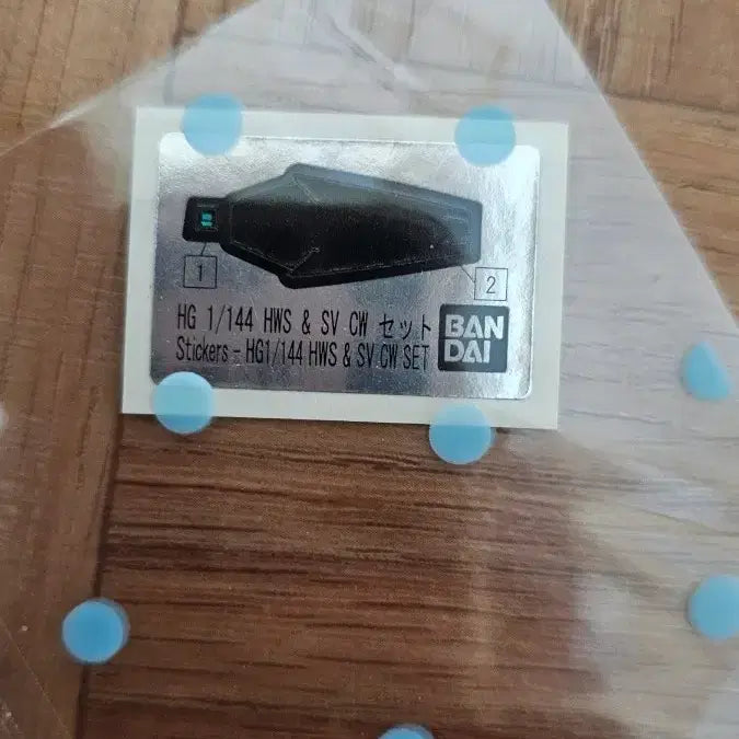 [BUNJANG] Bandai HG 1/144 HWS &amp; SV CW Set Foil Stickers / 반다이 HG 1/144 HWS &amp; SV CW 세트 호일 스티커