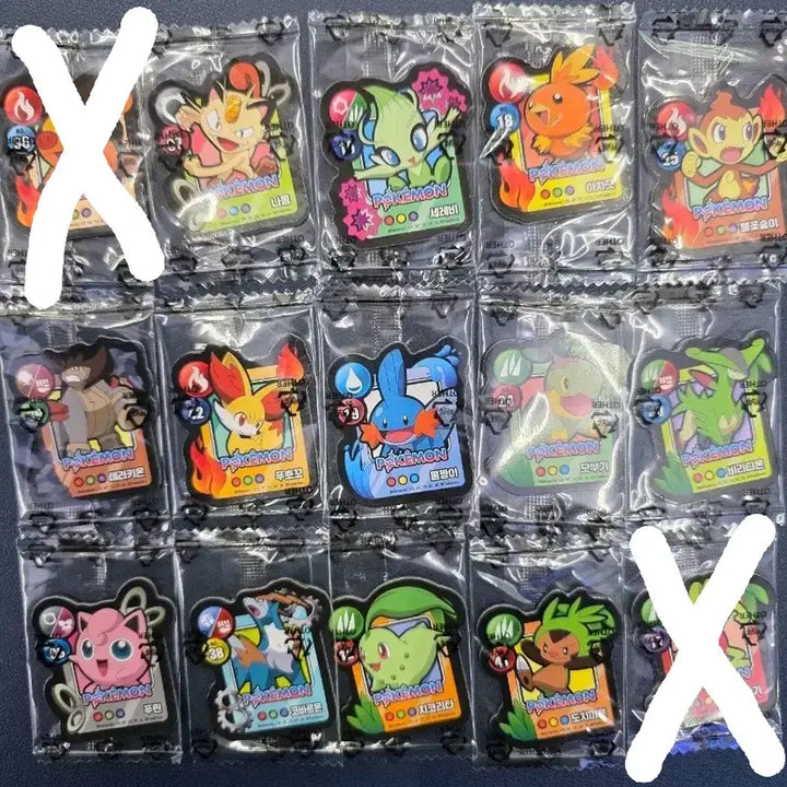 [BUNJANG] Pokemon Cookie Magnet / 포켓몬쿠키 마그넷 13개일괄