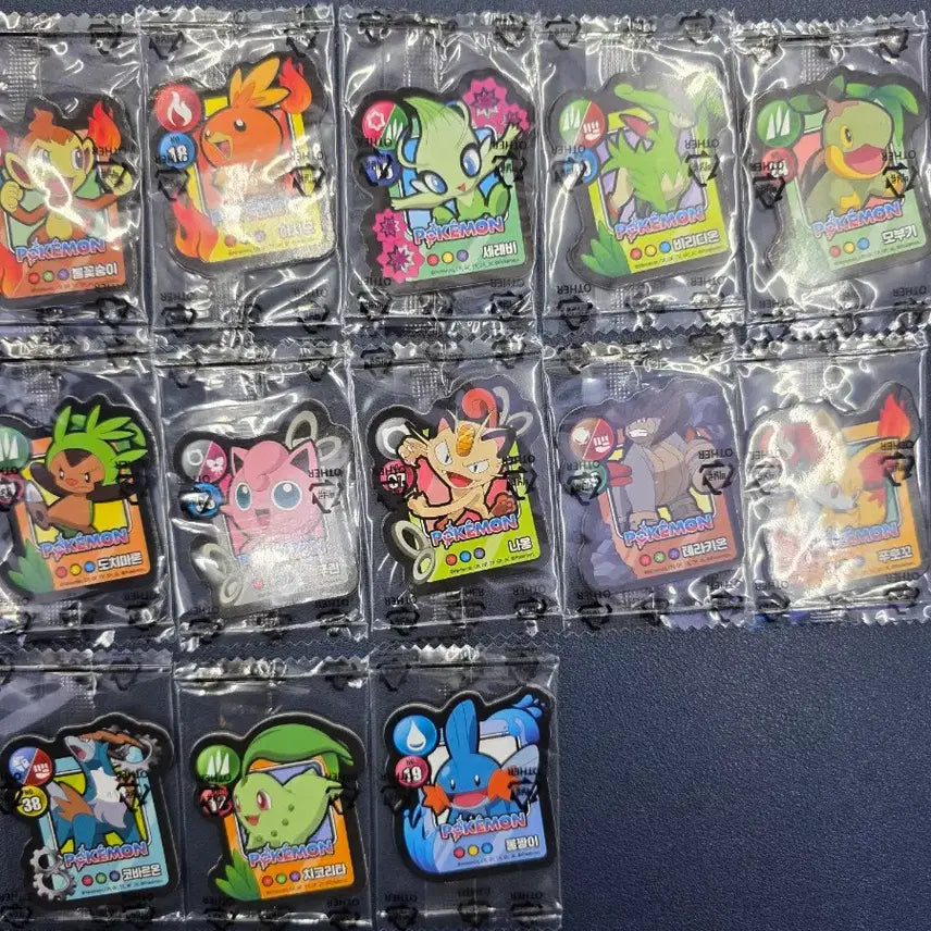 [BUNJANG] Pokemon Cookie Magnet / 포켓몬쿠키 마그넷 13개일괄