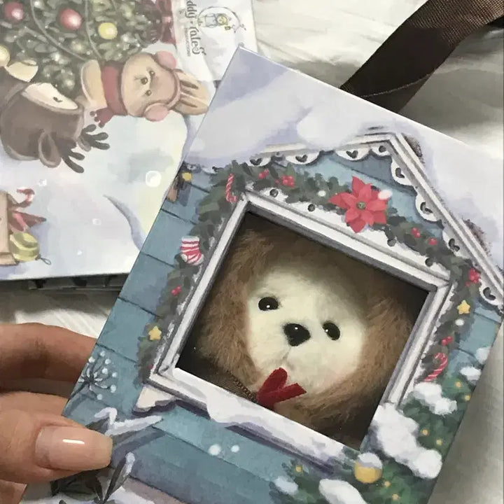 [BUNJANG] Teddy Tales Rena Bear Rudolph Keyring White / 테디테일즈 레나베어 루돌프 키링 화이트