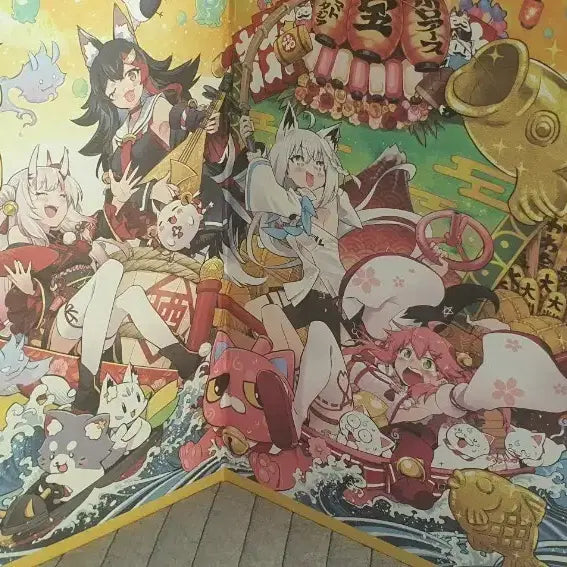 [BUNJANG] Hololive Yamato Fantasia Booklet Folding Screen Mikochi, Fubuki, Mio / 8/19까지 전시x 홀로라이브 야마토 판타지아 책자병풍 미코 후부키 미오