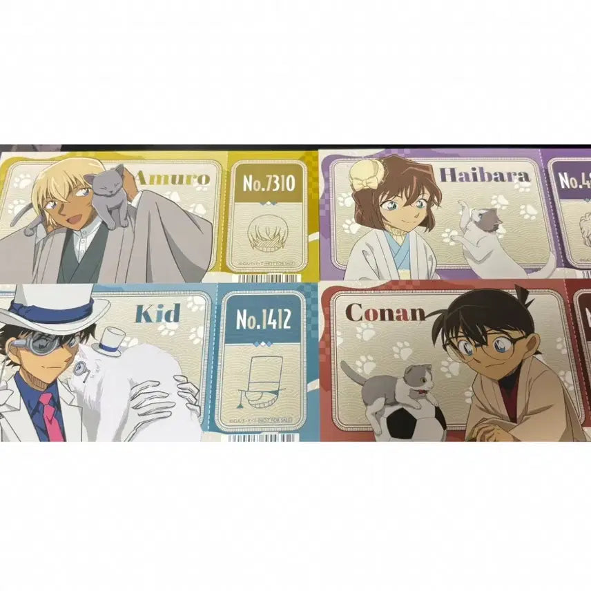 [BUNJANG] Detective Conan Animate Exclusive Ticket Bundle Set / 명탐정코난 애니메이트 특전 티켓 일괄 팝니다