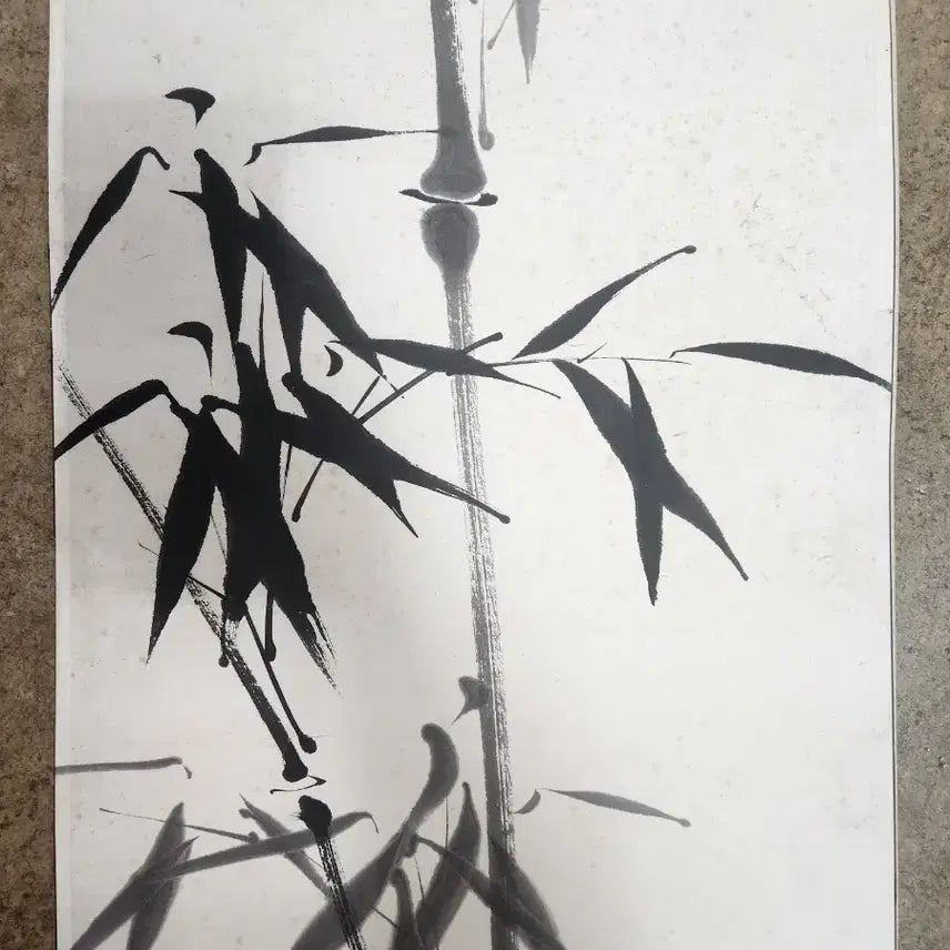 [BUNJANG] Late Joseon Dynasty Painter Yu Ha Yu Yeong-wan Ink Bamboo Painting / 구한말 유명작가 유하 유영완 묵죽도