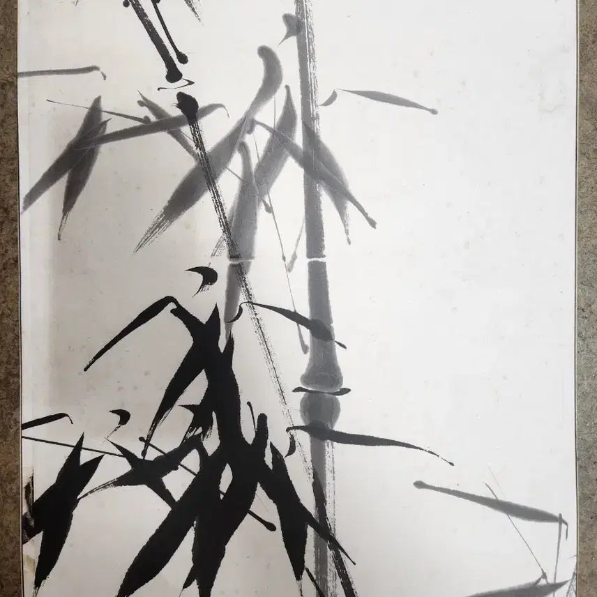 [BUNJANG] Late Joseon Dynasty Painter Yu Ha Yu Yeong-wan Ink Bamboo Painting / 구한말 유명작가 유하 유영완 묵죽도