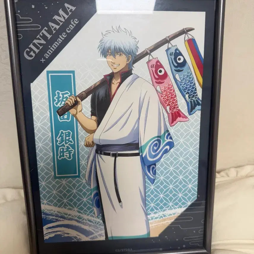 [BUNJANG] Gintama Gintoki A4 Shikishi Framed / 은혼 콜라보카페 긴토키 A4색지 액자포함