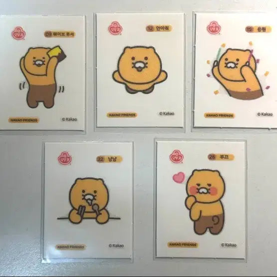 [BUNJANG] Bundle Set Chunsik Sticker Set (Ppuryeo Ppuryeo) / [일괄] 춘식이 띠부씰 (뿌셔뿌셔)