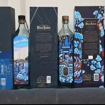 [BUNJANG] Johnnie Walker Blue Label 5 Types Limited Edition Whisky Empty Bottles / 조니워커 블루라벨 5종 한정판 위스키 공병