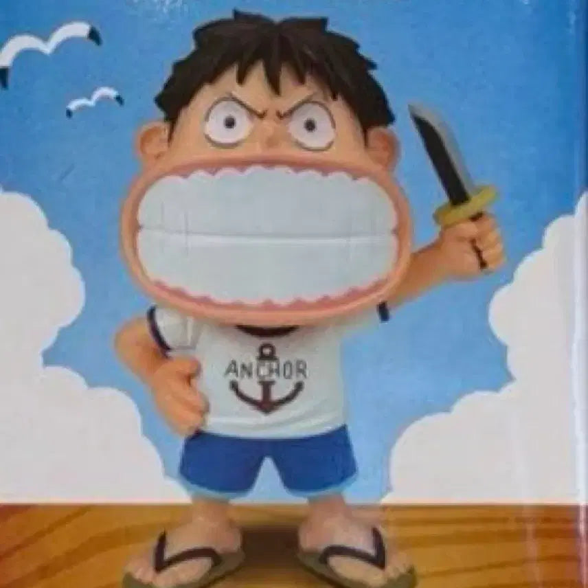 [BUNJANG] One Piece Monkey D. Luffy Soft Vinyl Figure / 원피스 피규어 소프비 루피