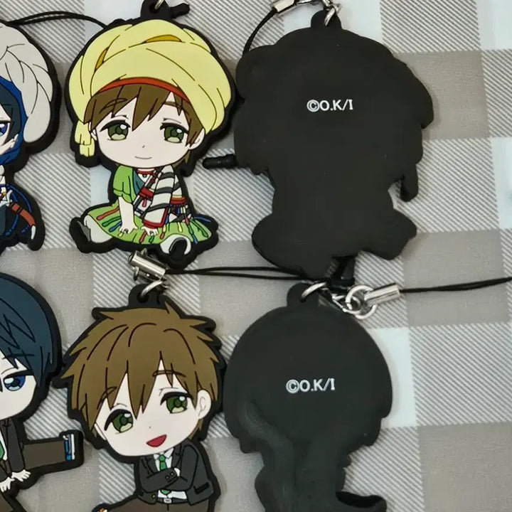 [BUNJANG] Free! Rubber Strap Keychain Bundle Set / [일괄] 프리! free! 러버스트랩 키링