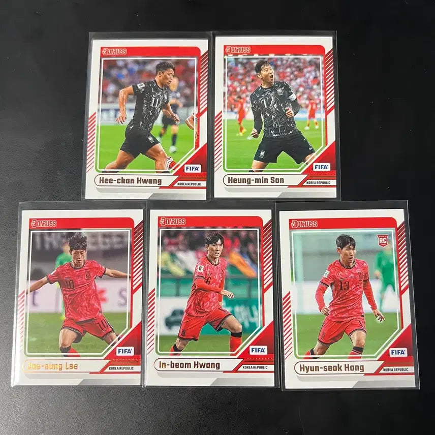 [BUNJANG] Donruss South Korea National Team 5-Card Lot / 돈러스 대한민국 국대 5장 랏