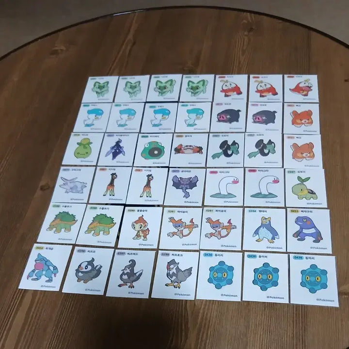 [BUNJANG] Pokemon Sticker Set Selection (Gen 3, 4, 9) / 포켓몬띠부씰 1개 선택 뉴시즌 3세대 4세대 9세대 띠부씰