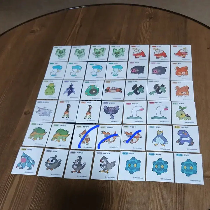 [BUNJANG] Pokemon Sticker Set Selection (Gen 3, 4, 9) / 포켓몬띠부씰 1개 선택 뉴시즌 3세대 4세대 9세대 띠부씰