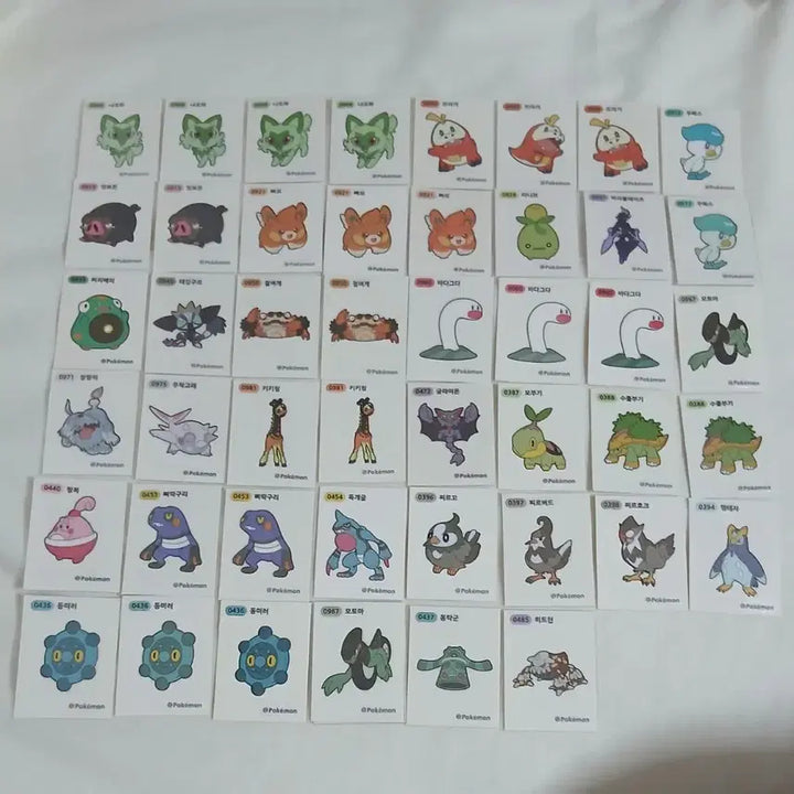 [BUNJANG] Pokemon Sticker Set Selection (Gen 3, 4, 9) / 포켓몬띠부씰 1개 선택 뉴시즌 3세대 4세대 9세대 띠부씰