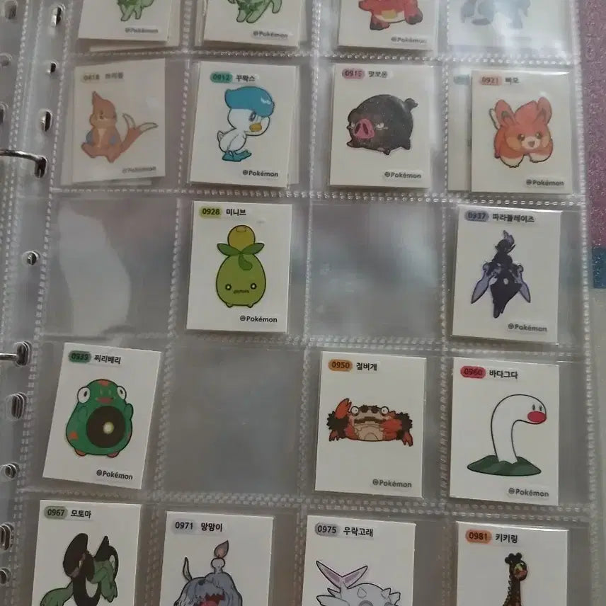 [BUNJANG] Pokemon Sticker Set Selection (Gen 3, 4, 9) / 포켓몬띠부씰 1개 선택 뉴시즌 3세대 4세대 9세대 띠부씰