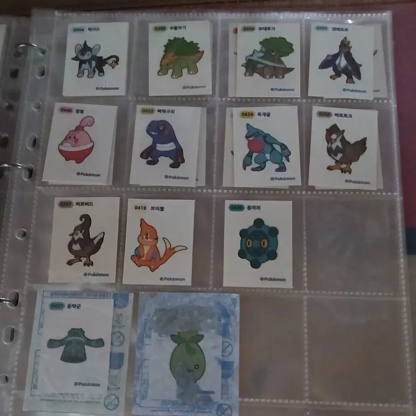 [BUNJANG] Pokemon Sticker Set Selection (Gen 3, 4, 9) / 포켓몬띠부씰 1개 선택 뉴시즌 3세대 4세대 9세대 띠부씰