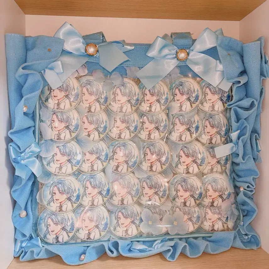 [BUNJANG] Akuneko Flure Ita Bag with Honeymoon Can Badges / 아쿠네코 플루레 이타백