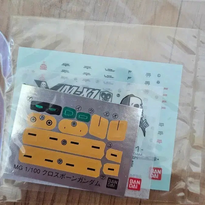 [BUNJANG] Bandai MG 1/100 Crossbone Gundam Sticker Set / 반다이 MG 1/100 크로스본 건담 스티커 3종
