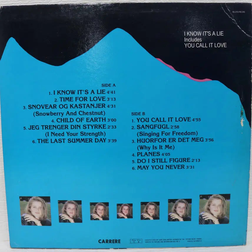 [BUNJANG] Karoline Kruger (Fasetter) LP Record 1991 / [NO.5993] KAROLINE KRUGER (FASETTER)