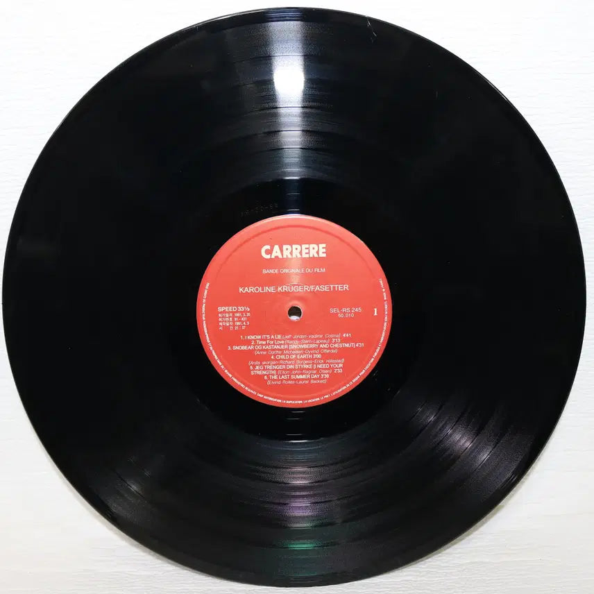 [BUNJANG] Karoline Kruger (Fasetter) LP Record 1991 / [NO.5993] KAROLINE KRUGER (FASETTER)