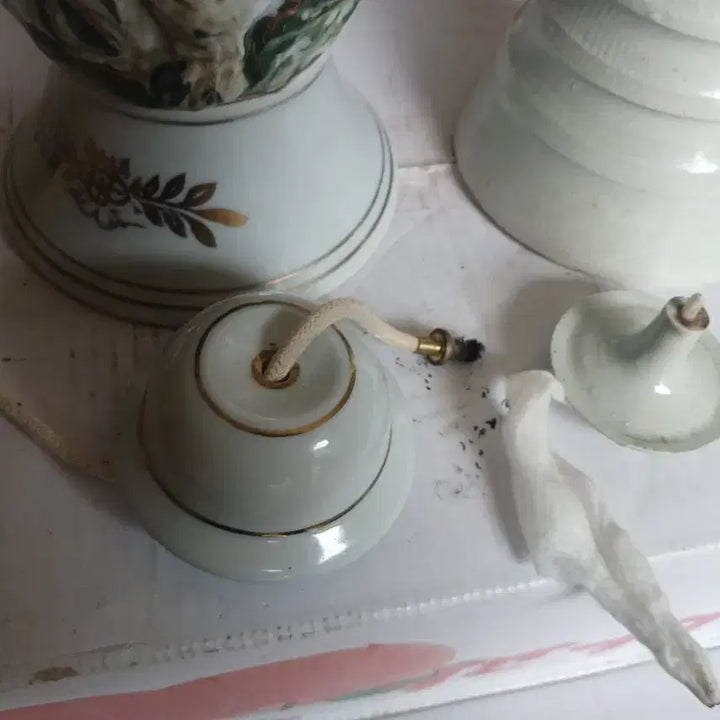 [BUNJANG] Celadon Porcelain Lantern Pair / 도자기유등 두점일괄